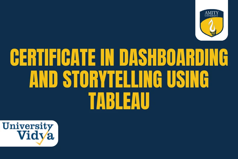 Certificate in Dashboarding and Storytelling using Tableau