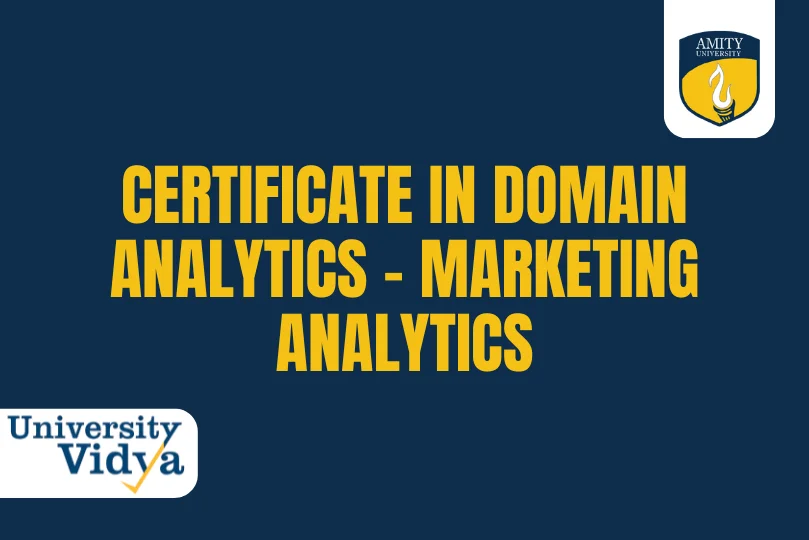 Certificate in Domain Analytics - Marketing Analytics