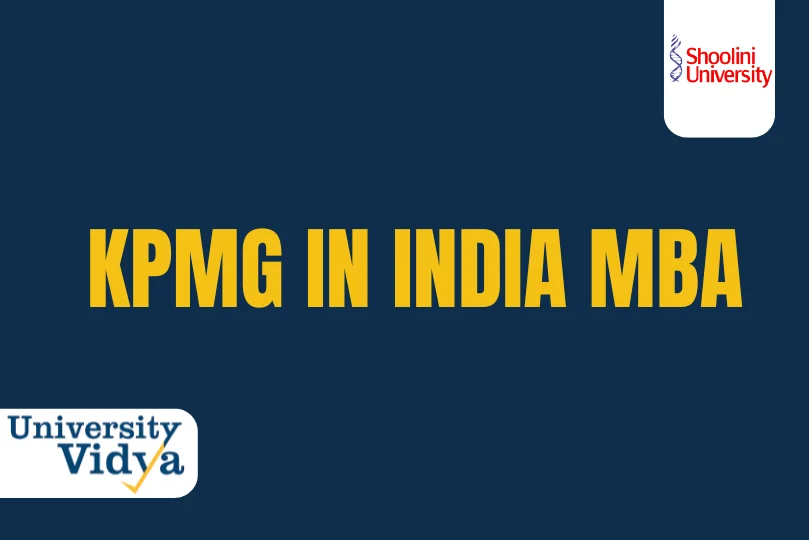 Shoolini X KPMG in India MBA