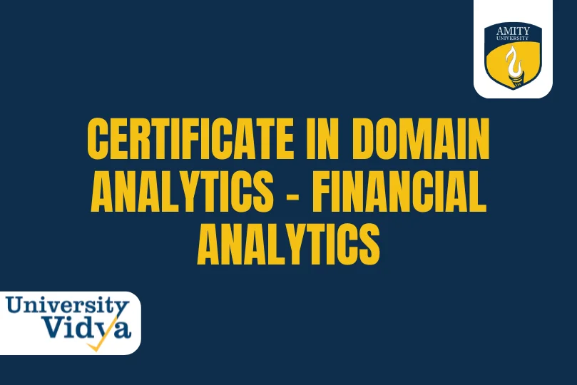 Certificate in Domain Analytics - Financial Analytics