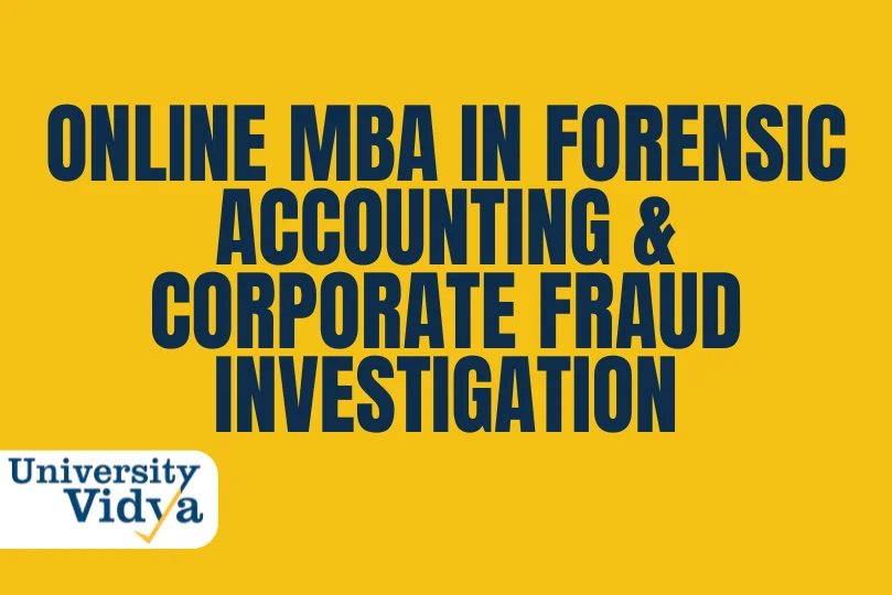 Online MBA in Forensic Accounting and Corporate Fraud Investigation