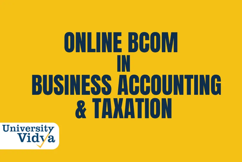 Online B.Com in Business Accounting & Taxation
