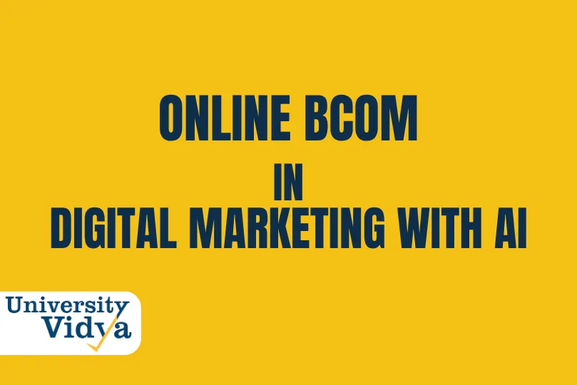 Online B.Com in Digital Marketing with AI