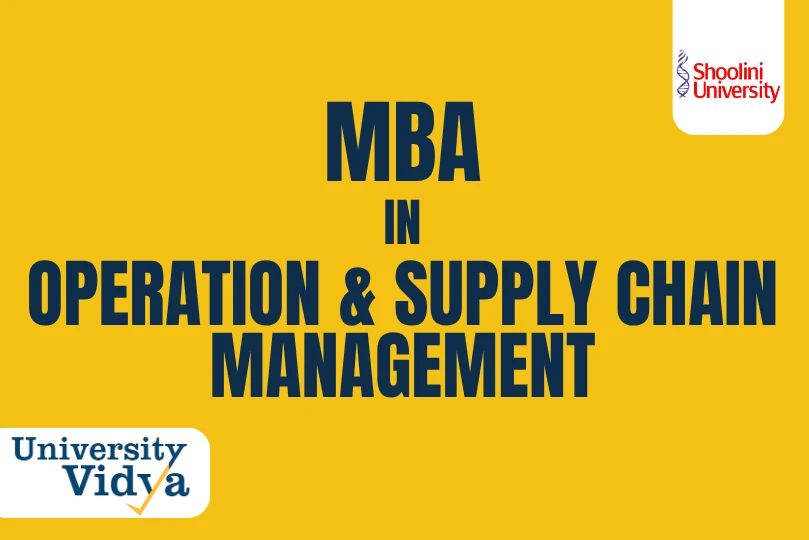 Online MBA in Operation and Supply Chain Management