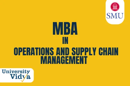 Online MBA in Operations and Supply Chain Management