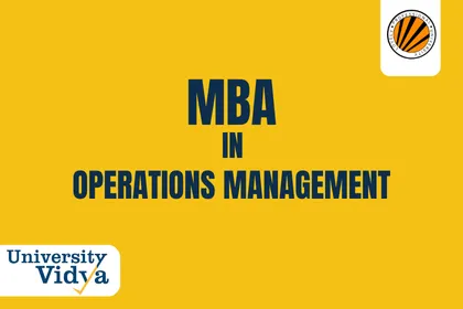 Online MBA in Operation Management