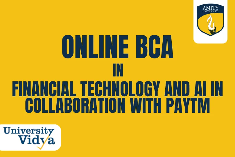 Online BCA in Financial Technology and AI in collaboration with paytm